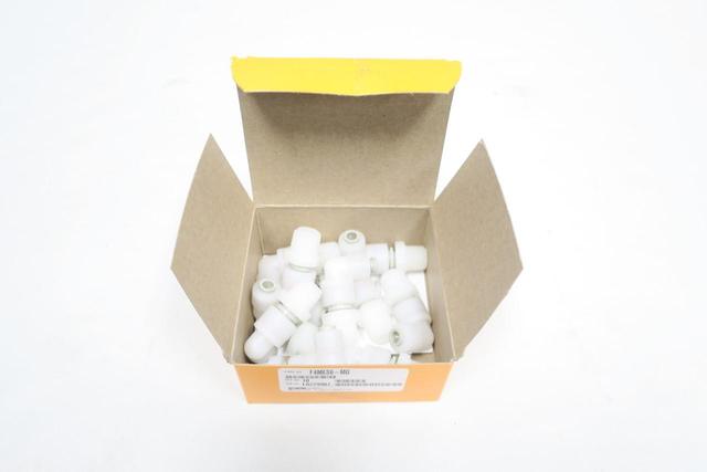 BOX OF 10 PARKER F4MES6-MG TRUSEAL PUSH-IN FITTING 1/4IN X 3/8IN