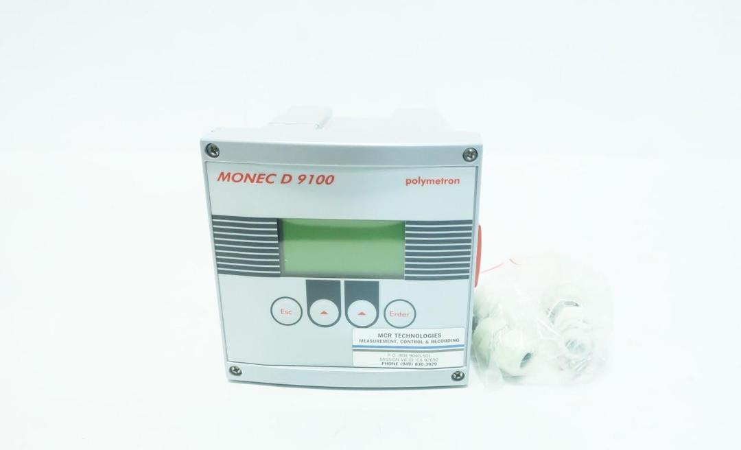 POLYMETRON 09125=A=0004 MONEC  D9100 10-240V-AC PH AND ORP TRANSMITTER