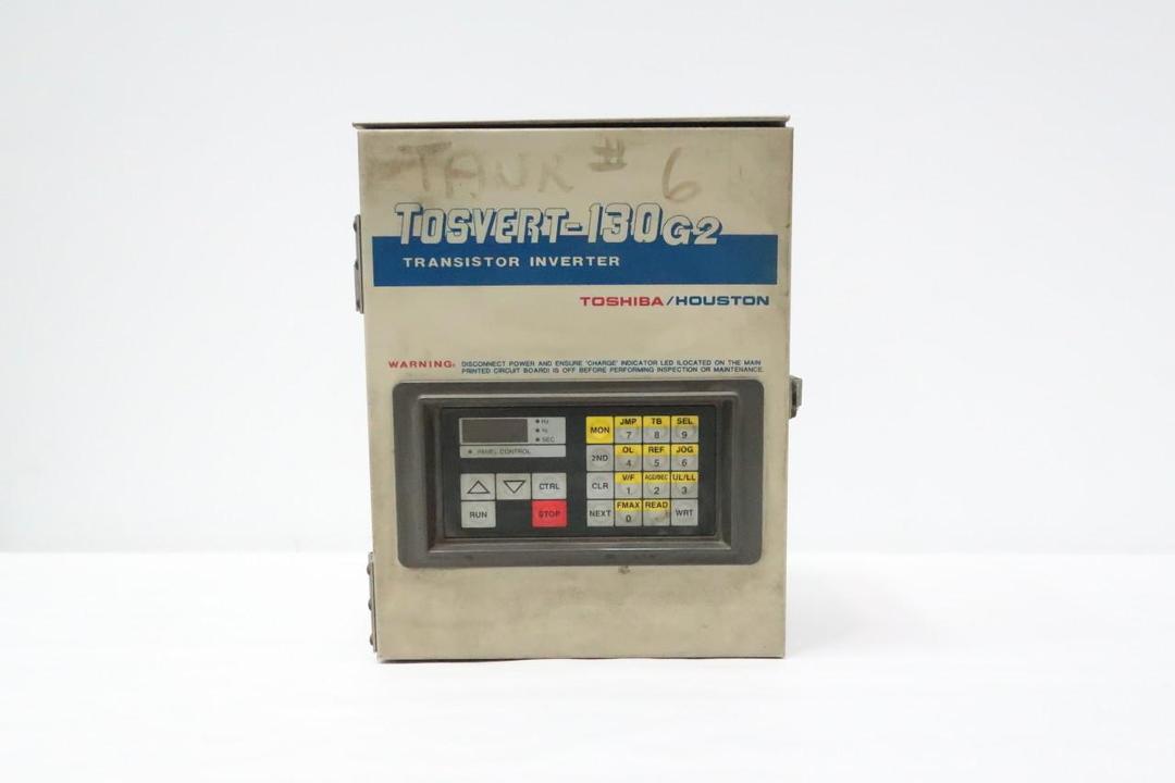 TOSHIBA VT130G2U4025 TRANSISTOR INVERTER 460V-AC 0.1-80/400HZ 460V-AC 2HP