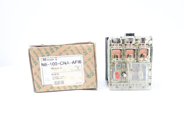 MOELLER N6-100-CNA-AFI6 NON-FUSIBLE DISCONNECT SWITCH 3P 100A AMP 600V-AC