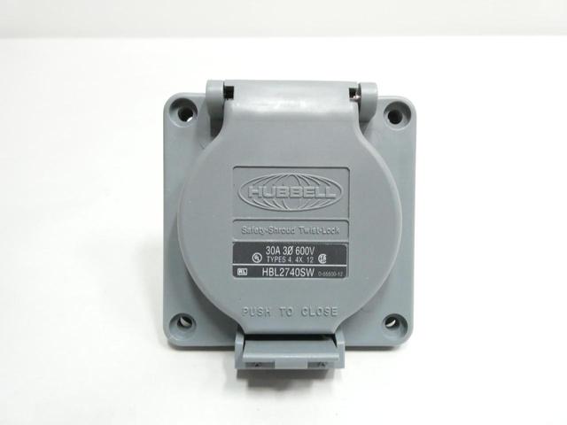 HUBBELL HBL2740SW RECEPTACLE 3P 4W 30A AMP 600V-AC