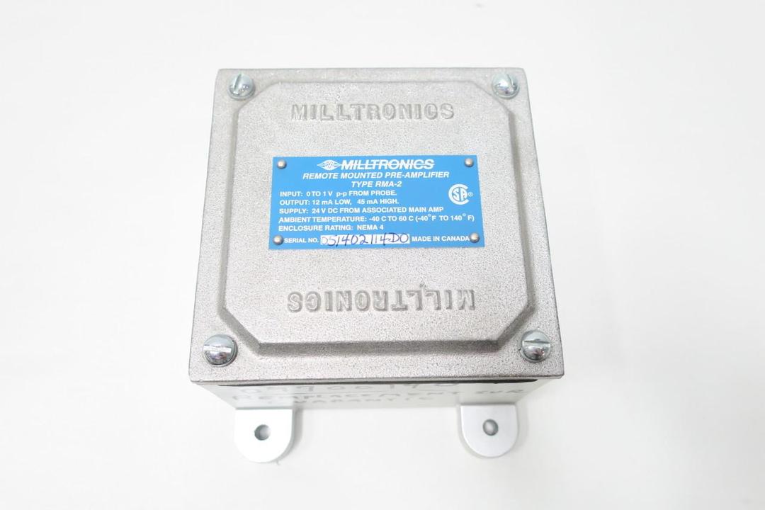 MILLTRONICS RMA-2 REMOTE MOUNTED PRE-AMPLIFIER 24V-DC 45MA