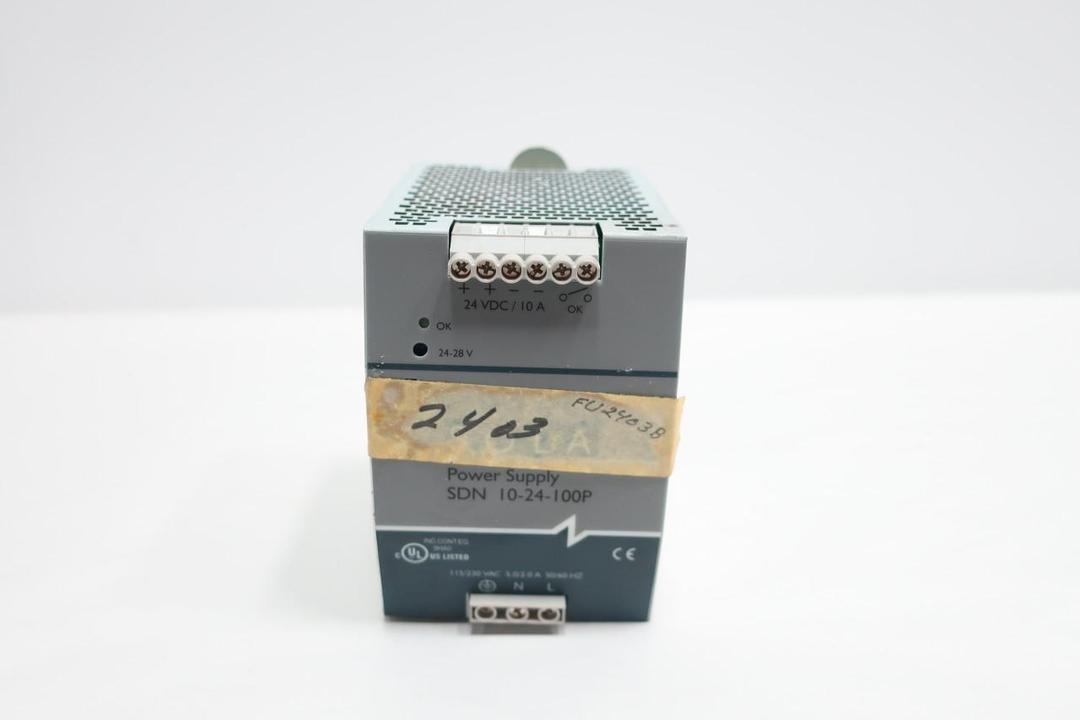 SOLA SDN 10-24-100P POWER SUPPLY 115/230V-AC 10A AMP 24V-DC