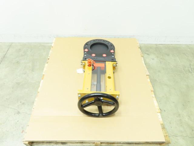 DSS SV1S08-SS-SS-AF/1-HW-S19 MANUAL STAINLESS FLANGED KNIFE GATE VALVE 8IN 150