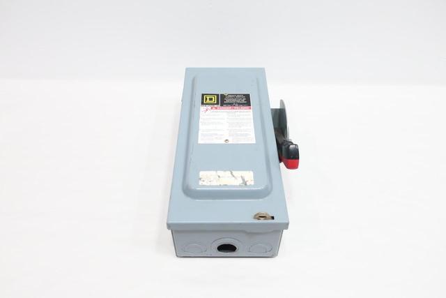 SQUARE D HU361 NON-FUSIBLE DISCONNECT SWITCH 3P 30A AMP 600V-AC 600V-DC