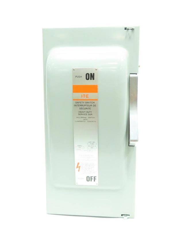 ITE F353 VACU-BREAK FUSIBLE DISCONNECT SWITCH 100A AMP 600V-AC