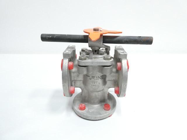 XOMOX 037D MANUAL STAINLESS FLANGED PLUG VALVE 1IN 150