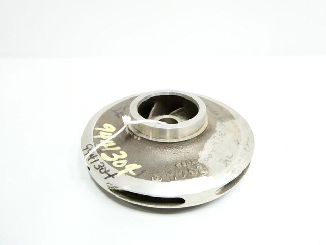 WARREN 065701618B407A1 CF8M STAINLESS 6-VANE PUMP IMPELLER 10IN OD