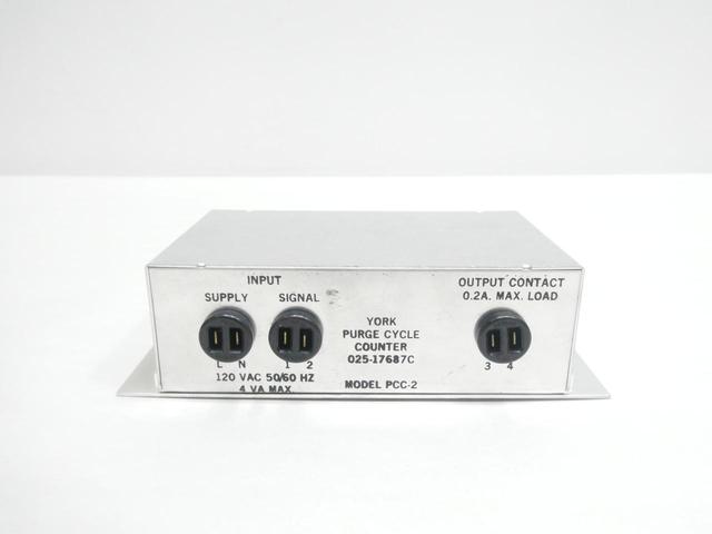 YORK PCC-2 PURGE CYCLE COUNTER 120V-AC