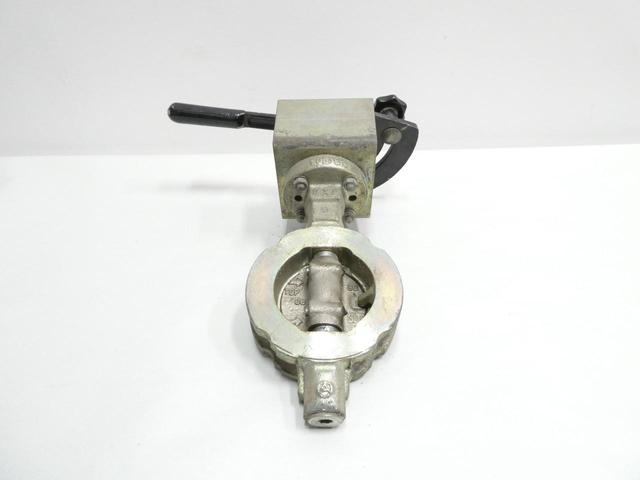 EBRO HP111 MANUAL STEEL BODY STAINLESS DISC WAFER BUTTERFLY VALVE 3IN