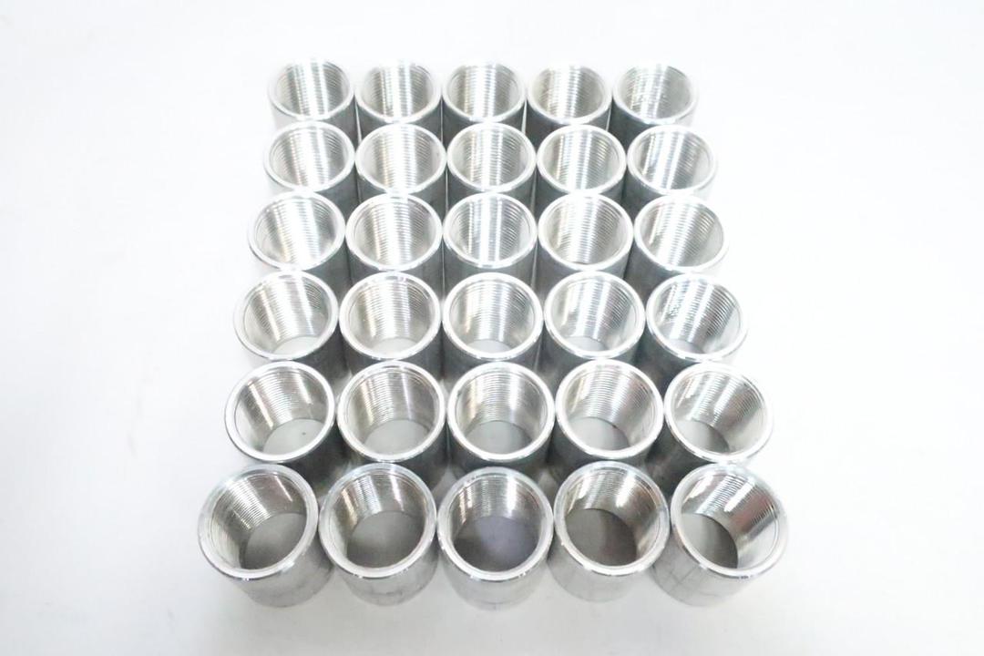 BOX OF 30 HENCO ALUMINUM PIPE COUPLING 1IN