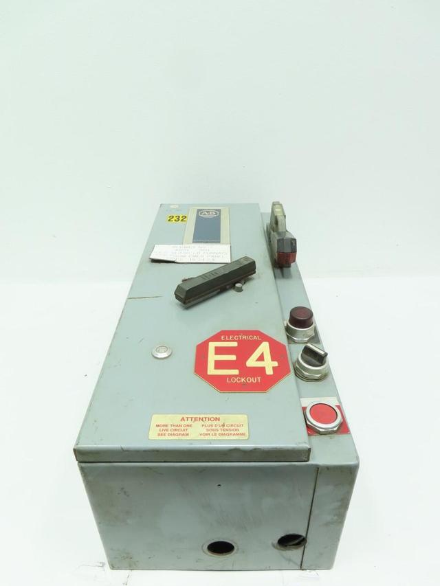 ALLEN BRADLEY 512-BDCD-24 COMBINATION STARTER 509-BOD-18A 120V-AC 10HP SIZE 1