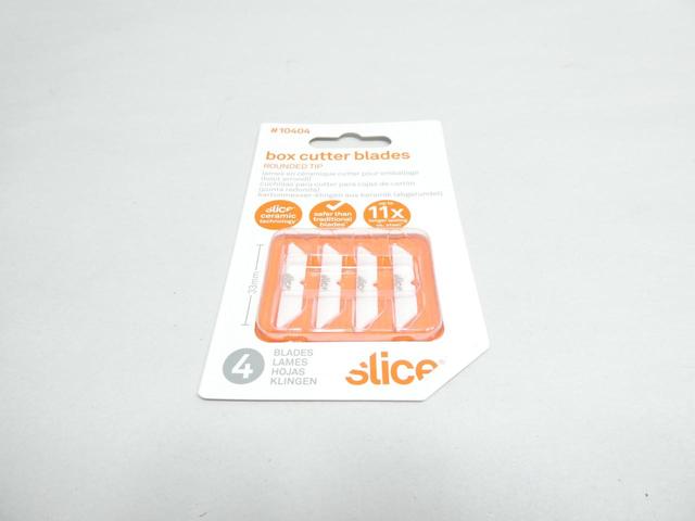 PACK OF 4 SLICE 10404 ROUNDED TIP BOX CUTTER BLADES