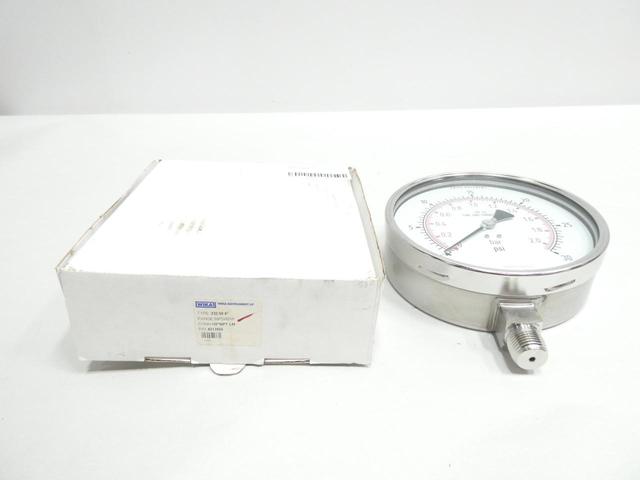 WIKA 4213955 PRESSURE GAUGE 6IN 0-30PSI 1/2IN NPT