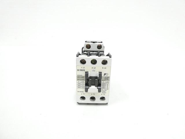 FUJI ELECTRIC SC-E02/G AC CONTACTOR 24V-DC 20A AMP 5HP