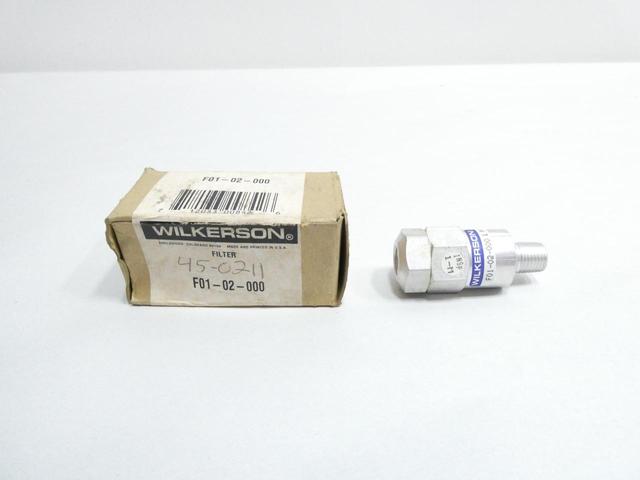 WILKERSON F01-02-000 IN-LINE PNEUMATIC FILTER 1/4IN NPT