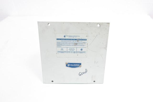 GAI-TRONICS 723-001 REMOTE HANDSET SPEAKER AMPLIFIER 120V-AC