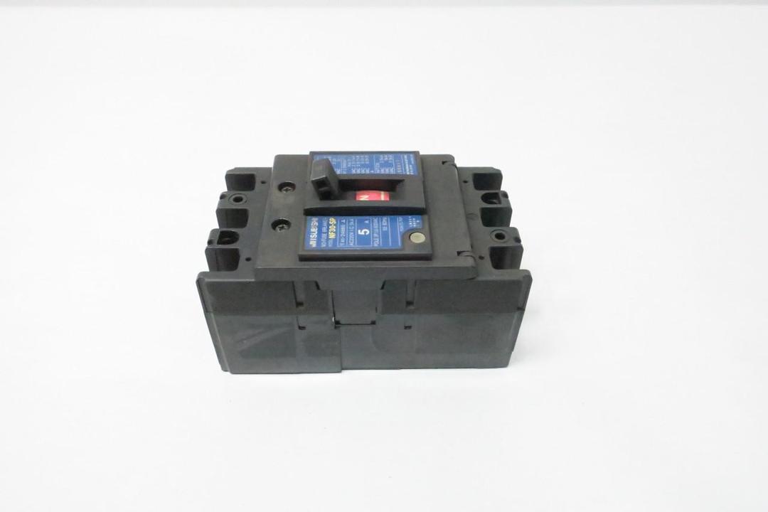 MITSUBISHI NF30-SP MOLDED CASE CIRCUIT BREAKER 2P 5A AMP 220V-AC