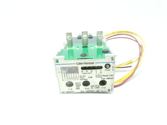 CUTLER HAMMER WB23FJY7 SOLID STATE OVERLOAD RELAY 45A
