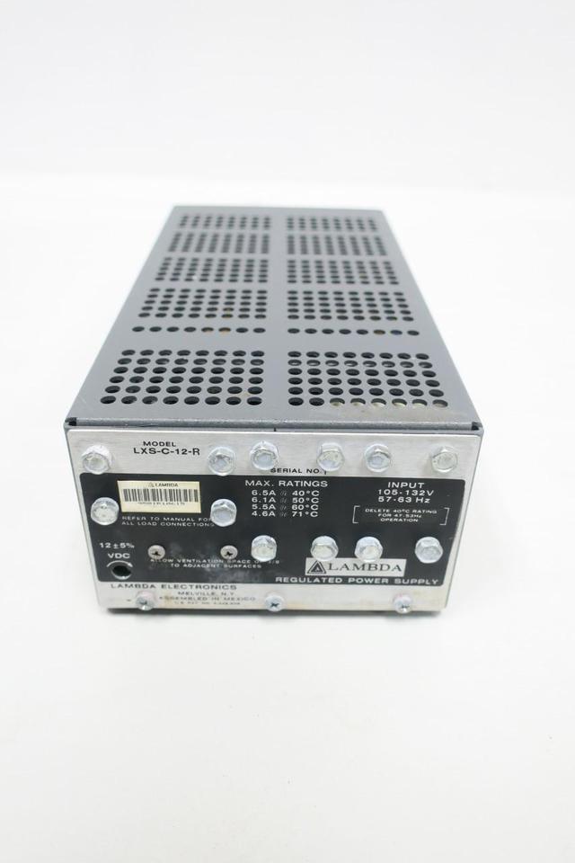 LAMBDA LXS-C-12-R AC TO DC REGULATED POWER SUPPLY 105-132V-AC 12V-DC