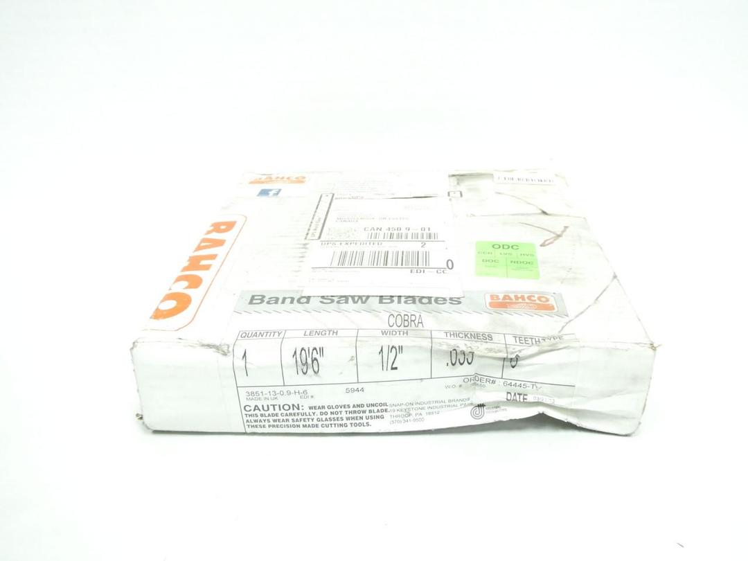 BAHCO 3851-13-0.9-H-6 BANDSAW BLADE 19FT-6IN 1/2IN 0.035IN