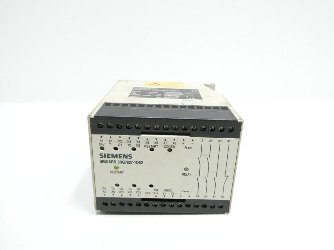 SIEMENS 3RG7827-1DE2 SIGUARD MODULE 24V-DC