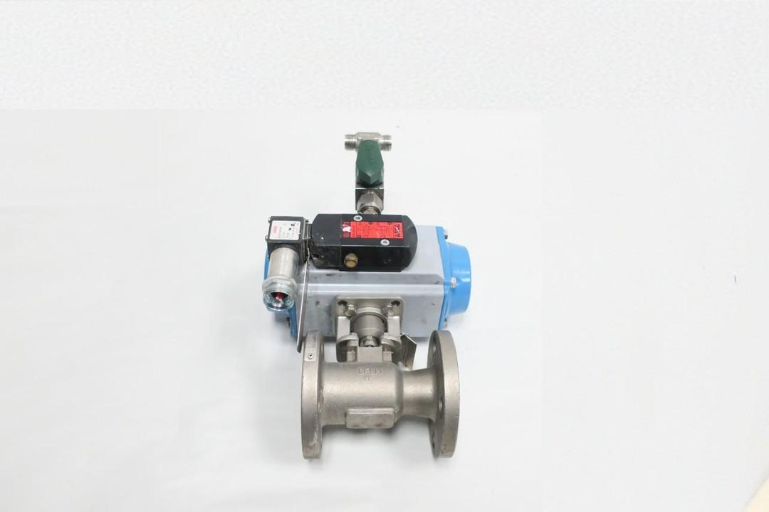 JAMESBURY 7150313600XTZ2 PNEUMATIC STAINLESS FLANGED BALL VALVE 1IN 150