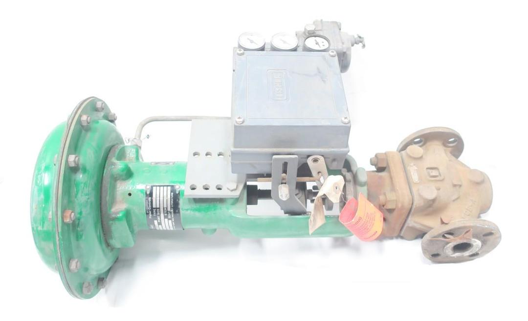 FISHER EZ PNEUMATIC FLANGED CONTROL VALVE SST FS3582-1-A 1IN