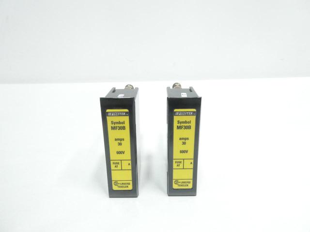 BOX OF 2 FUSETEK MF30B TEKELEK FUSE HOLDER 1P 30A AMP 600V-AC