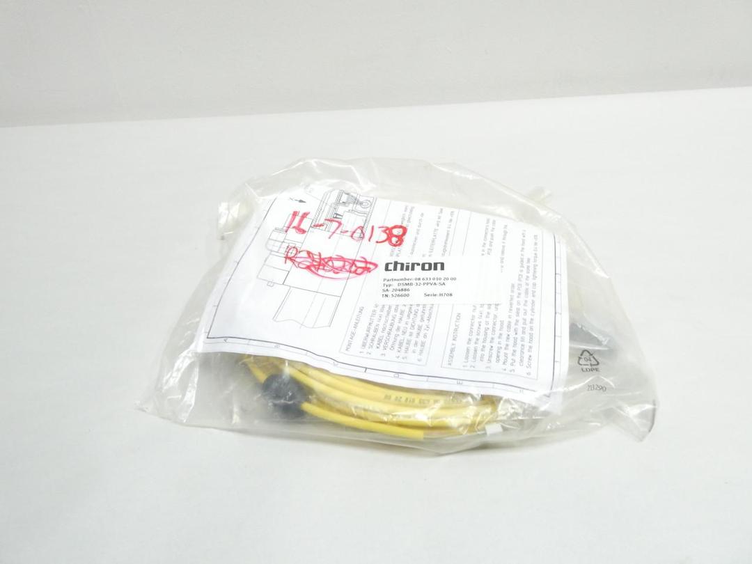 CHIRON 086330102000 DSMB-32-PPV-A-SA CORDSET CABLE