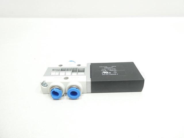 FESTO MHE3-M1H-3/2G-QS-6  525150 PNEUMATIC SOLENOID VALVE 21.6-26.4V-DC