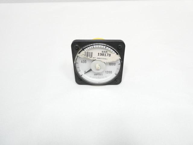 GENERAL ELECTRIC GE 103131LSSV2 AMMETER 0-1200A AMP