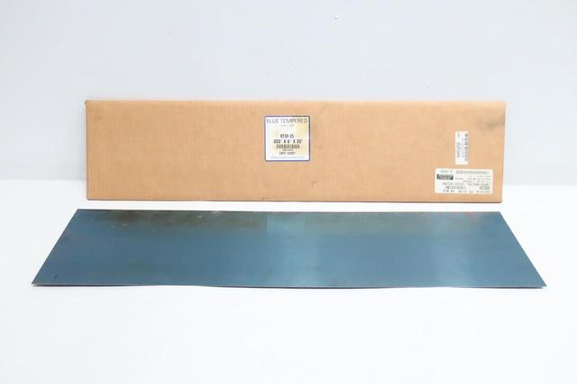 LYON INDUSTRIES BTSF-25 BLUE TEMPERED SHIM STOCK 0.025IN X 6IN X 25IN