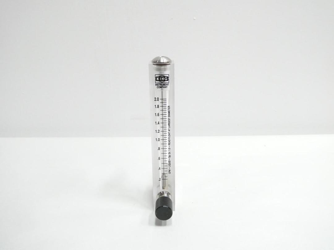 KING INSTRUMENT 75303325C06 VARIABLE AREA FLOW METER 0.2-2GPM 1/4IN NPT