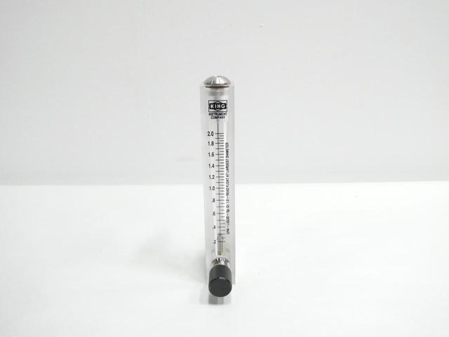 KING INSTRUMENT 75303325C06 VARIABLE AREA FLOW METER 0.2-2GPM 1/4IN NPT