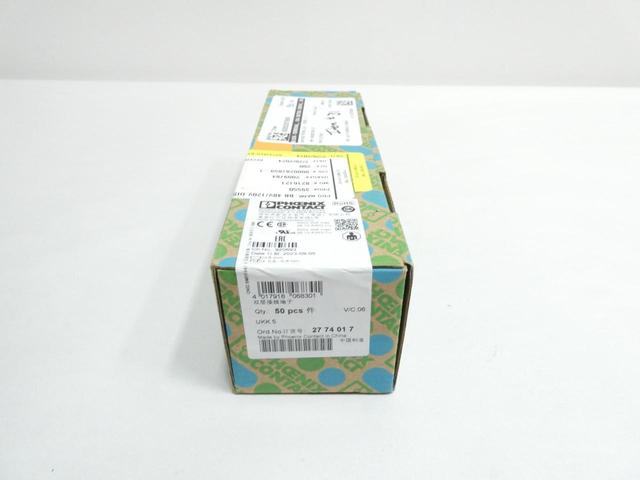 BOX OF 50 PHOENIX CONTACT 2774017 TERMINAL BLOCK