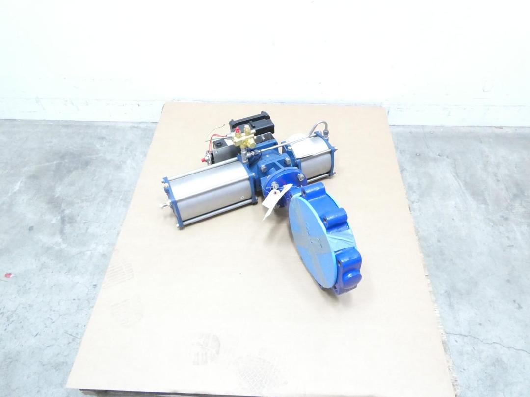 KEYSTONE AR2 2007NBY2B2M0200 PNEUMATIC STEEL LUGGED CONTROL VALVE 8IN 150