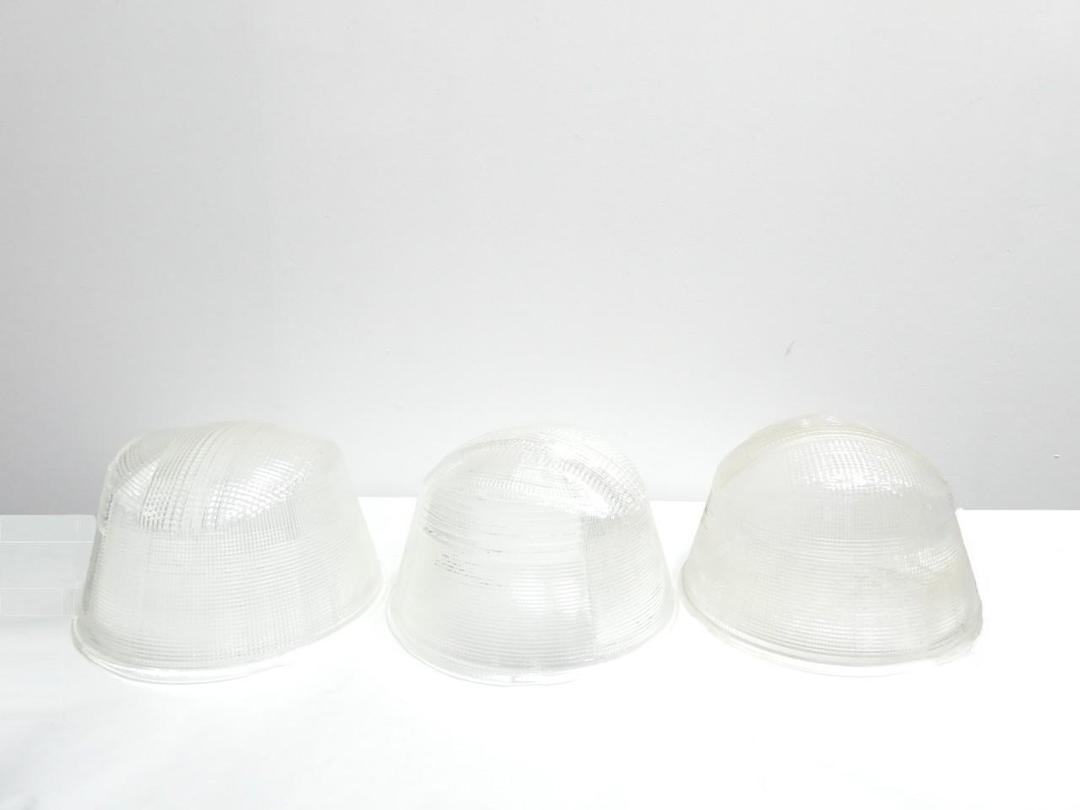 BOX OF 3 HOLOPHANE 4513-AS GLASS REFRACTOR