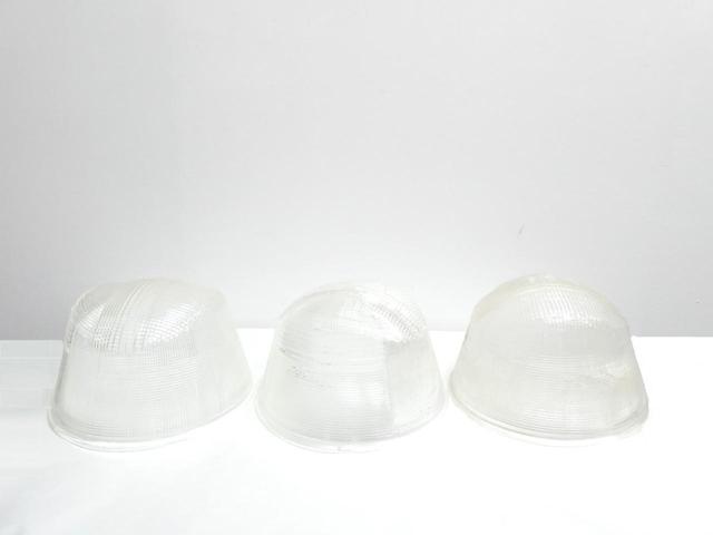 BOX OF 3 HOLOPHANE 4513-AS GLASS REFRACTOR