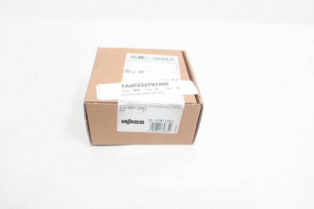 WAGO 787-1662 2 CHANNEL CIRCUIT BREAKER 2-10A AMP 24V-DC