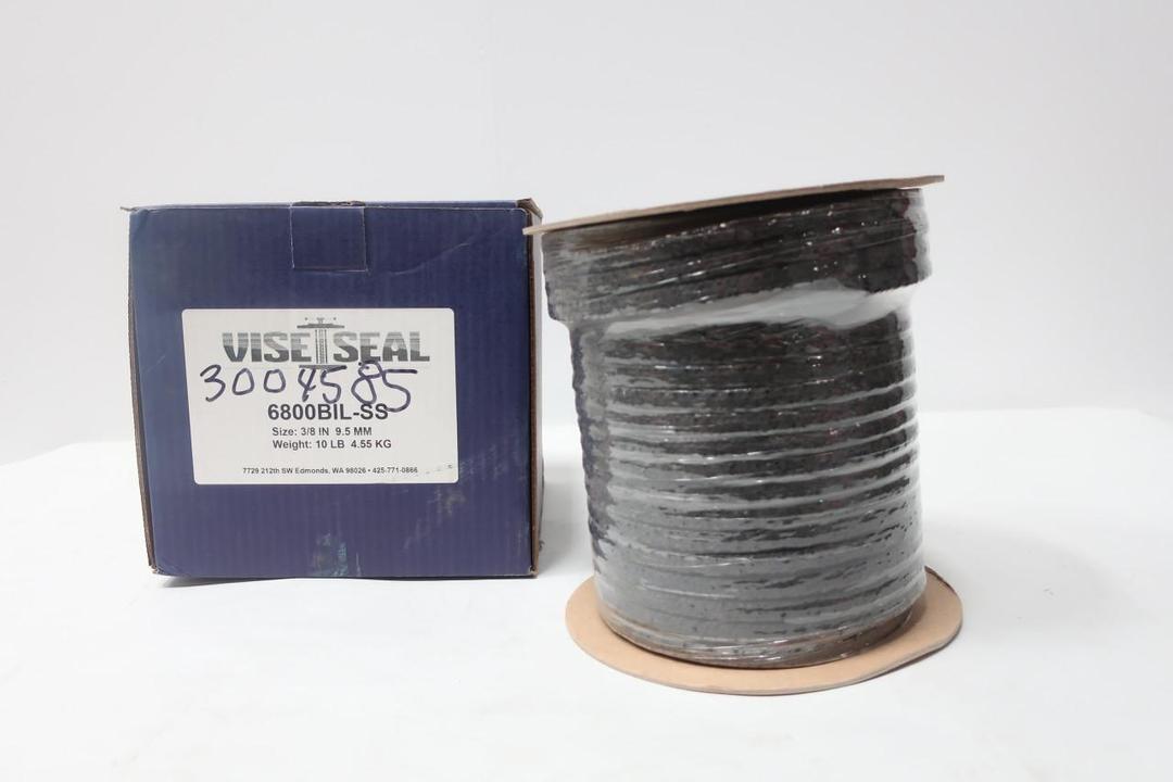 VISESEAL 6800BIL-SS COMPRESSION PACKING 3/8IN 10LB