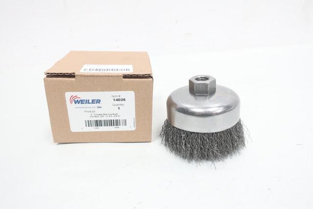 WEILER 14026 4IN CRIMPED WIRE CUP BRUSH
