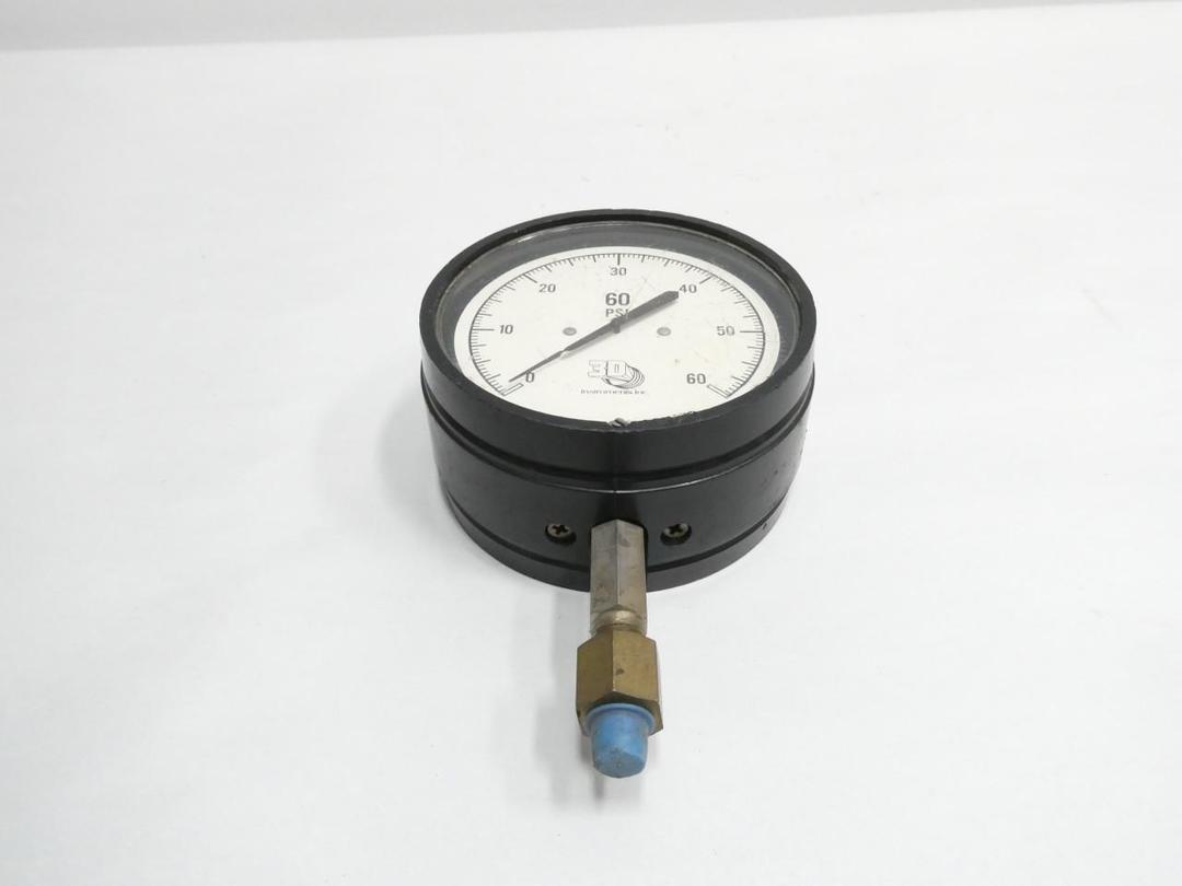 3D INSTRUMENTS DD504-22 PRESSURE GAUGE 4IN 0-60PSI