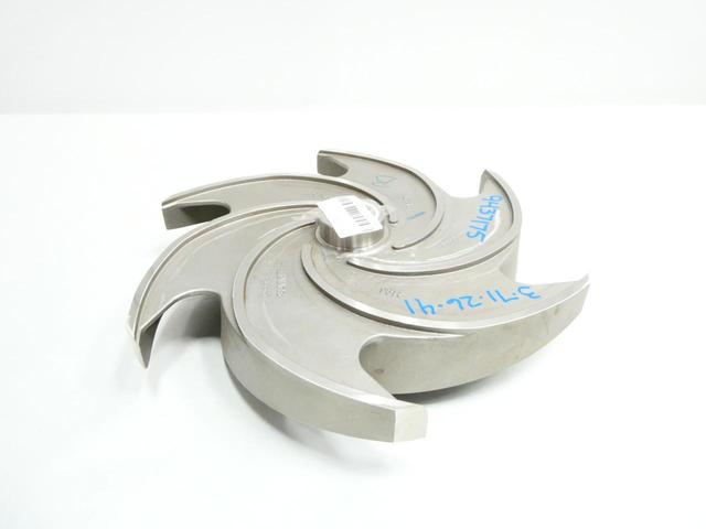 SUMMIT 2196 4X6-13 CF8M STAINLESS 6-VANE PUMP IMPELLER REPLACES GOULDS 3196