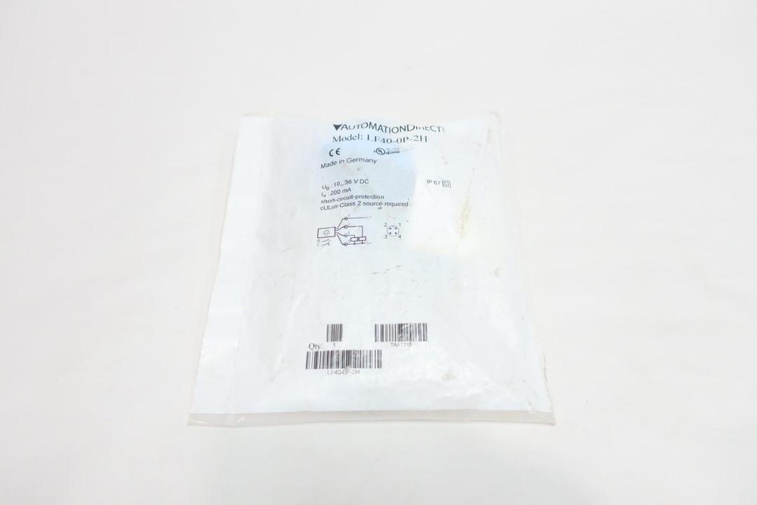 AUTOMATION DIRECT LF40-0P-2H PROXIMITY SENSOR 10-36V-DC