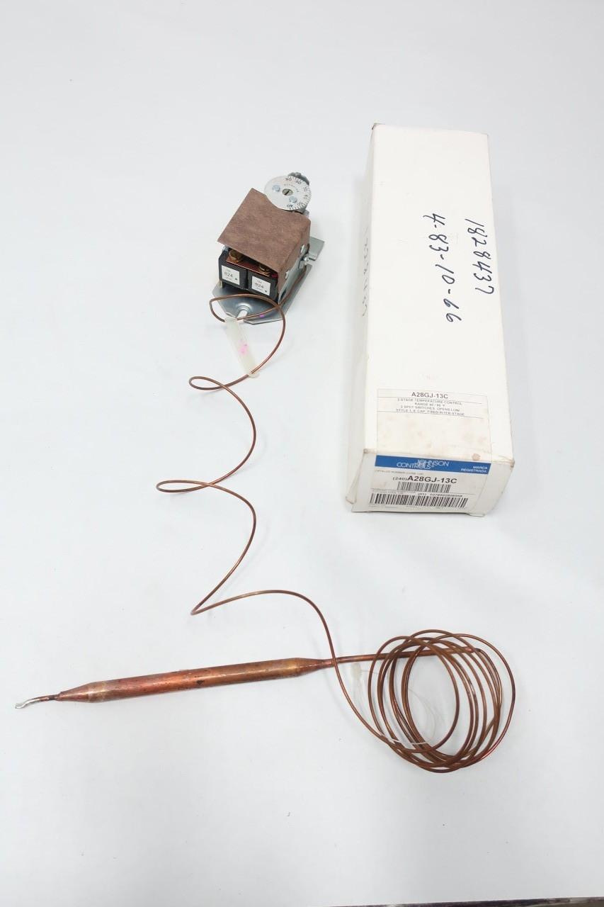 JOHNSON CONTROLS A28GJ-13C THERMOSTAT 40-90F