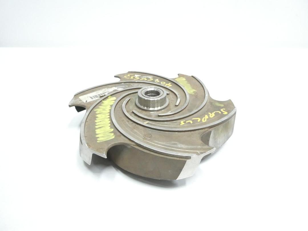 GOULDS 101-500-1203 3196MTX 4X6-13 STAINLESS 6-VANE PUMP IMPELLER 11IN OD