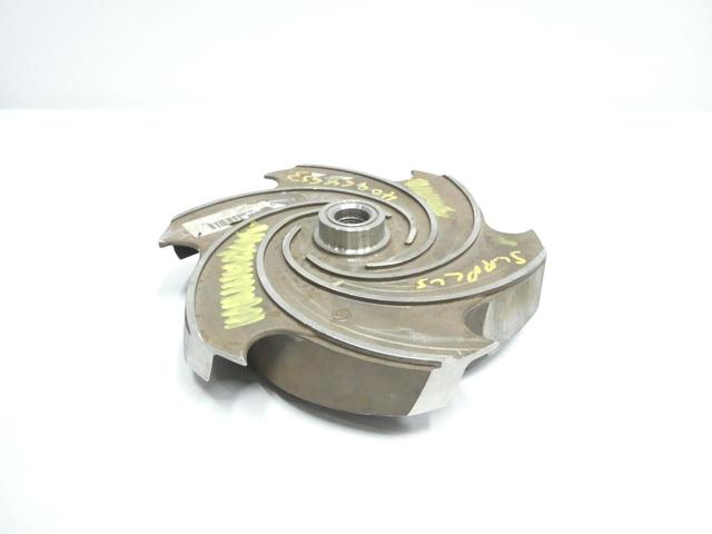 GOULDS 101-500-1203 3196MTX 4X6-13 STAINLESS 6-VANE PUMP IMPELLER 11IN OD