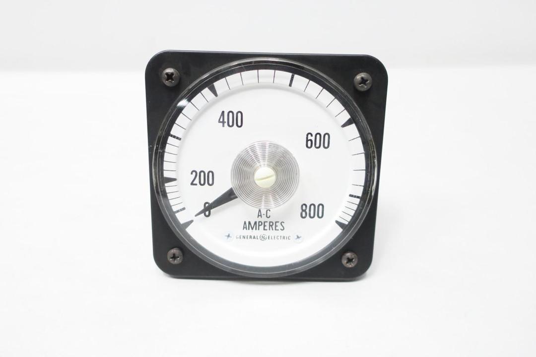 GENERAL ELECTRIC GE 308017 AMMETER 0-800A AMP