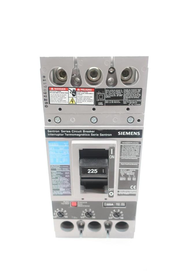 SIEMENS FXD63B225 MOLDED CASE CIRCUIT BREAKER 600V-AC 3P 225A AMP